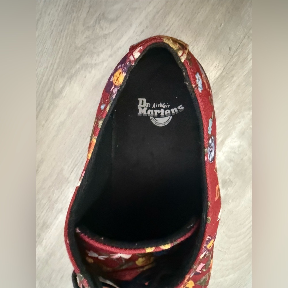Dr. Martens Red and Black Flats with Chunky Sole Sz 10 - Picture 12 of 13